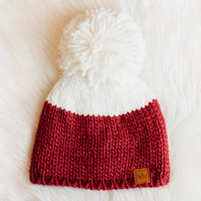 Load image into Gallery viewer, turning red pom hat
